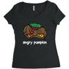 angry pumkin Women's Triblend Scoop T-shirt