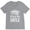 there aren't many things i love more than fishing but one of them is b V-Neck Tee
