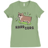 hard corg Ladies Fitted T-Shirt