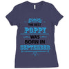 The Best Poppy Was Born In September Ladies Fitted T-Shirt