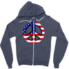 flag us flag peace independence day Zipper Hoodie
