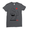 pregnant rex black color Ladies Fitted T-Shirt