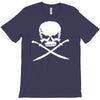 biker pirate skull bones swords T-Shirt