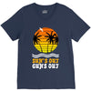 suns out guns out suns V-Neck Tee