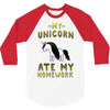 my unicorn ate my homework 3/4 Sleeve Shirt