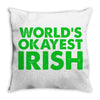 world's okayest irish Throw Pillow