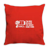 i'm here because you broke something Throw Pillow
