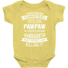 Super Cool Pawpaw Of A Freaking Awesome Granddaughter Baby Onesie