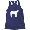 staring horse Racerback Tank