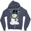 christmas snowman Zipper Hoodie