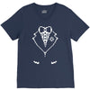 pixel tuxedo V-Neck Tee