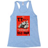 vintage tt race poster, ideal gift or birthday present Racerback Tank