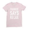 frankie says relax retro vintage Ladies Fitted T-Shirt
