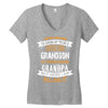 Super Cool Grandson Of A Freaking Awesome Grandpa Women's V-Neck T-Shirt