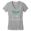 not a dirty word Women's V-Neck T-Shirt