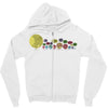 planetary chatter vectorized Zipper Hoodie