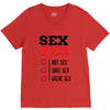 SEX YES HOT SEX SAFE SEX GREAT SEX V-Neck Tee