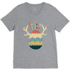 Hunting Season Retro Color 80s Style V-Neck Tee