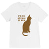 im an animal in bed V-Neck Tee