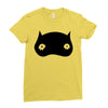 black owl Ladies Fitted T-Shirt