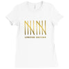team 10 limited edition gold Ladies Fitted T-Shirt