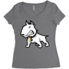 bulldog Women's Triblend Scoop T-shirt