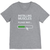 installing muscles please wait V-Neck Tee