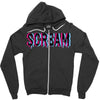 scream 3d Zipper Hoodie