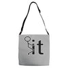 fk it funny college party Adjustable Strap Totes