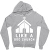 Like A God Church Zipper Hoodie