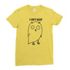 i can't sleep Ladies Fitted T-Shirt