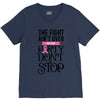 the fight ain't over so the party don't stop V-Neck Tee