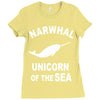 narwhals Ladies Fitted T-Shirt