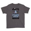 no one can scare me i am atomach cancer warrior Youth Tee