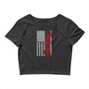kayak american flag Crop Top