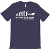 evolution of scuba divingfunny swim retro sea cool boat party T-Shirt
