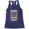 Never Underestimate the Strength of a Childhood Cancer Warrior Racerback Tank