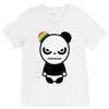 angry panda rainbow V-Neck Tee