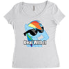 deal with it Women's Triblend Scoop T-shirt