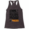 Strong Independent Motivated Pisces Racerback Tank
