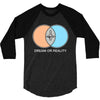 dream or reality 3/4 Sleeve Shirt