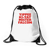 yippee ki yay mister falcon Drawstring Bags