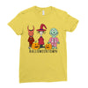 Hallowentown Lock Shock And Barrell Ladies Fitted T-Shirt