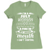 I Am A July Women Ladies Fitted T-Shirt