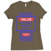 value secret santa gift Ladies Fitted T-Shirt