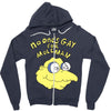 no one's gay for moleman Zipper Hoodie
