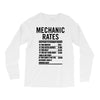 mechanic labour rates Long Sleeve Shirts