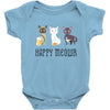 happy meowr Baby Bodysuit