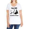 say no to doing things Ladies Curvy T-Shirt