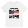 Lets Pray For Vegas, God Bless V-Neck Tee
